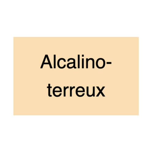 Métaux alcalino terreux France Minéraux