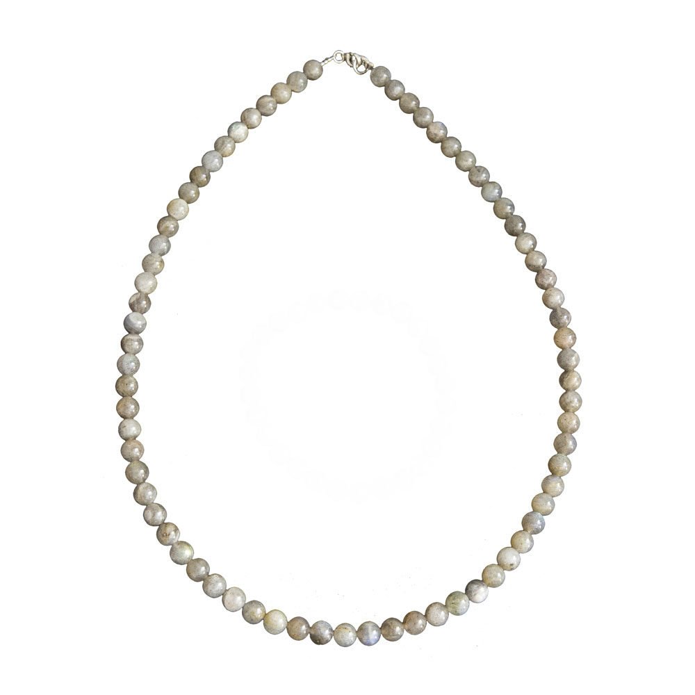 collier labradorite pierres boules 6mm