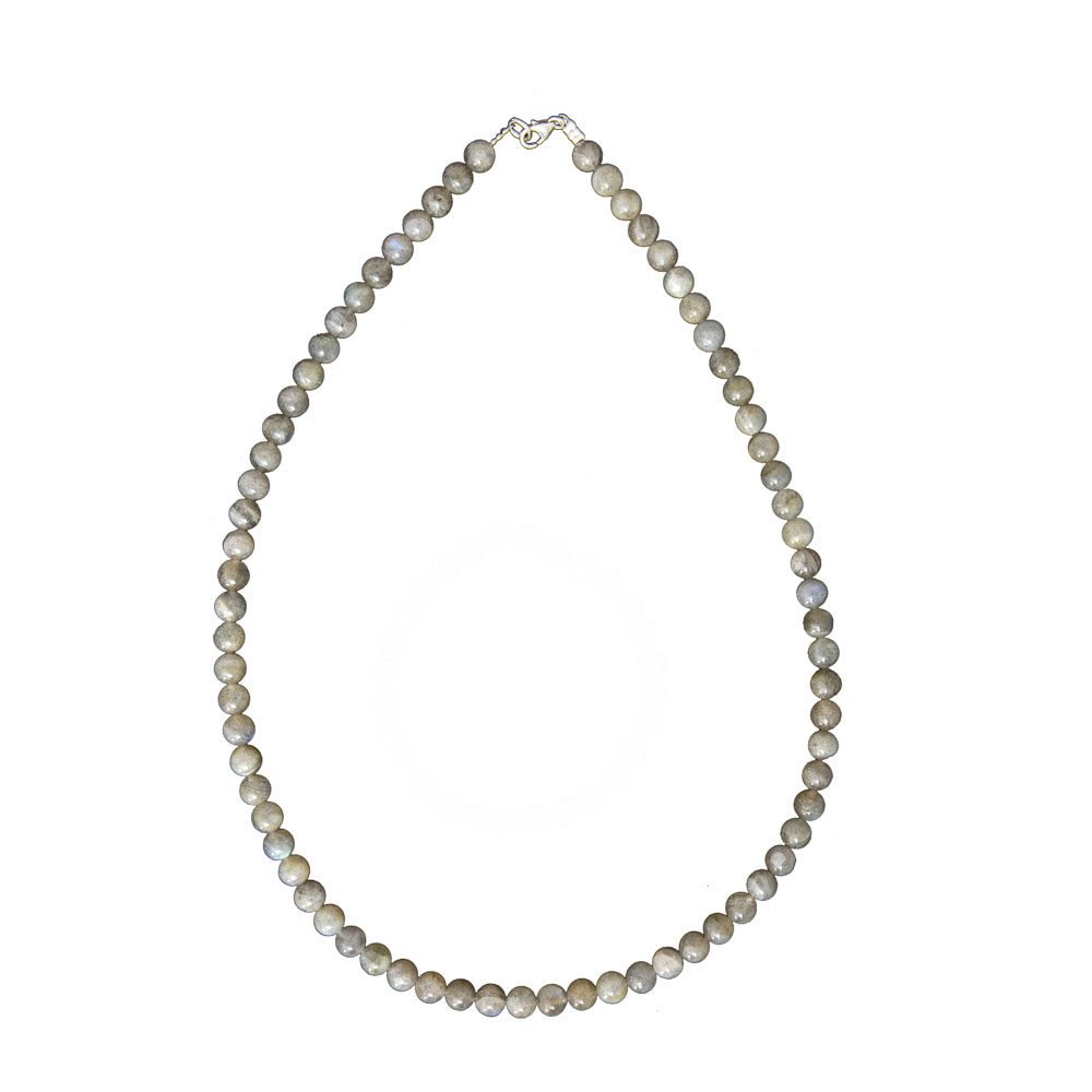 collier labradorite pierres boules 6mm