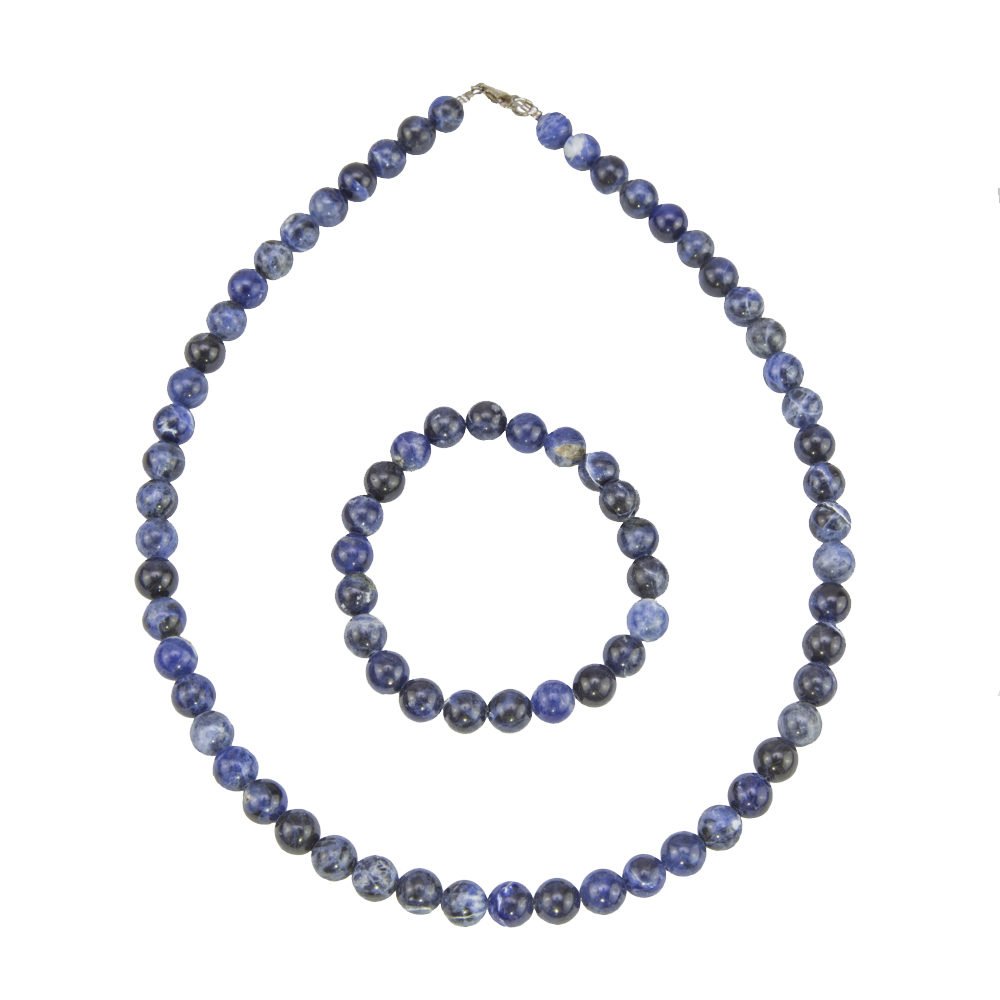 coffret sodalite pierres boules 8mm