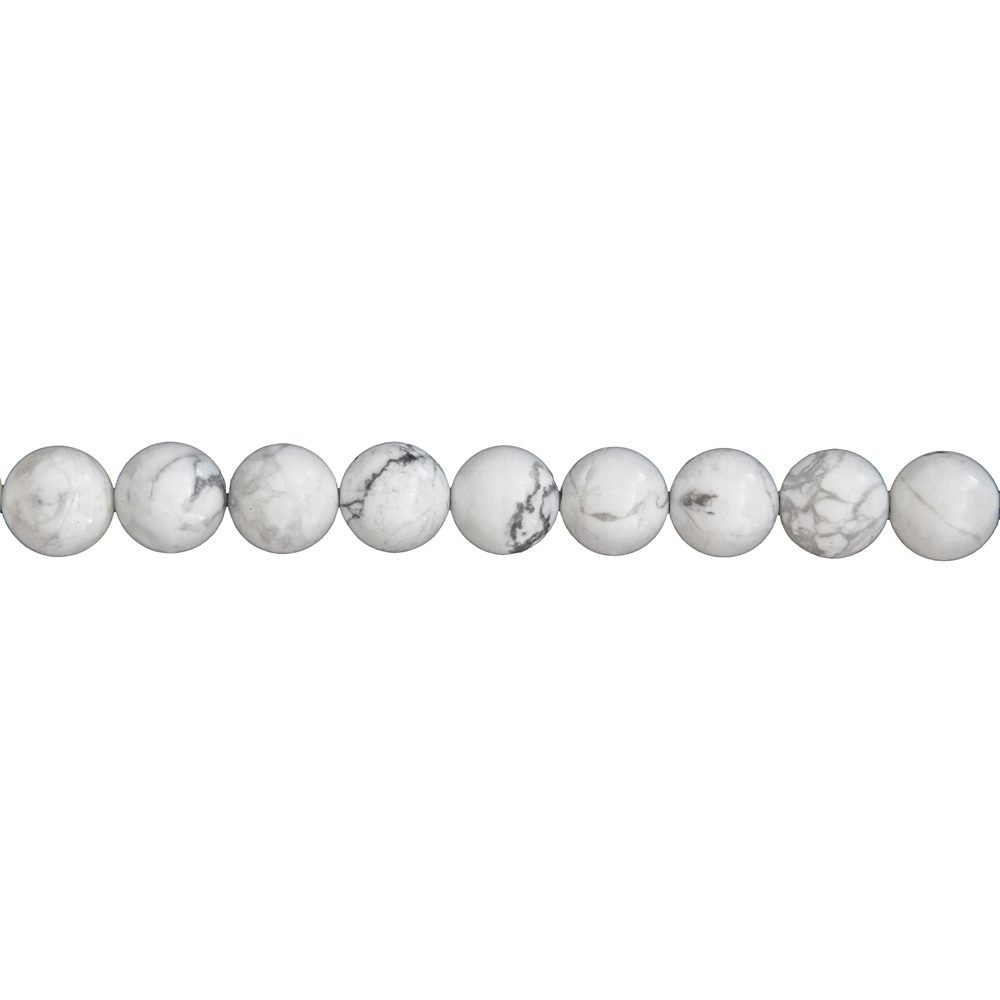 fil howlite pierres boules 10mm