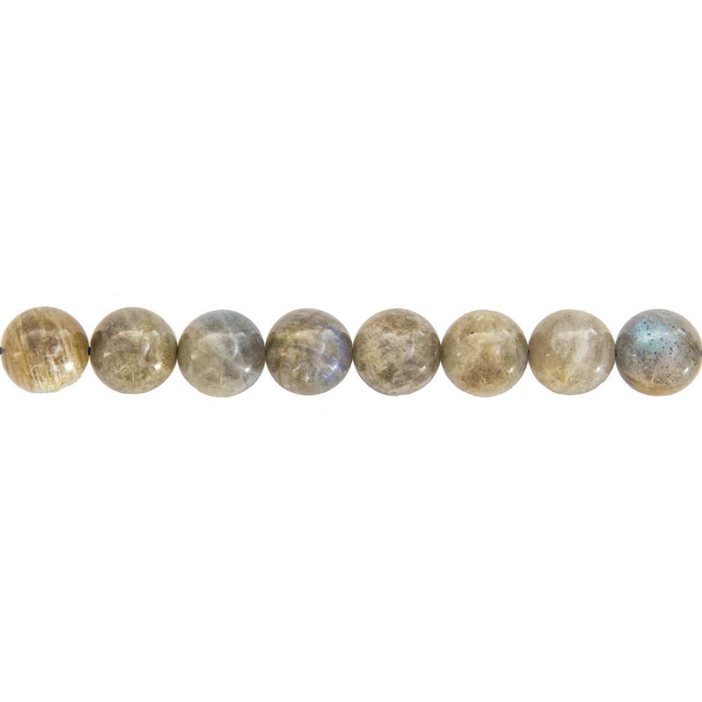 fil labradorite pierres boules 12mm