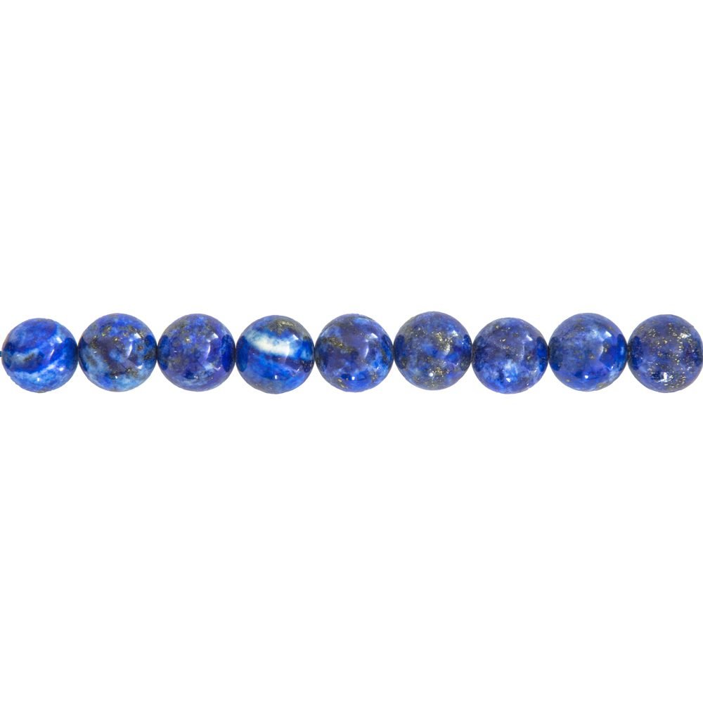 fil lapis lazuli pierres boules 10mm