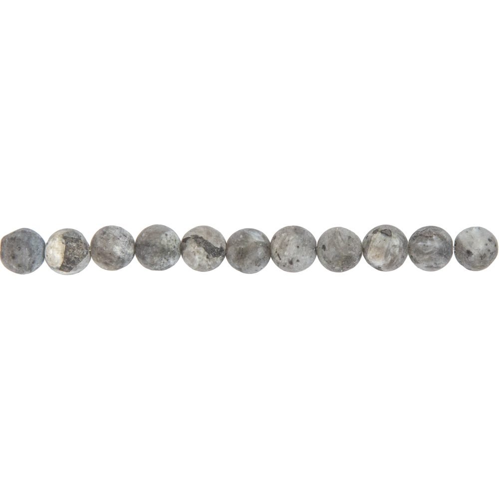 fil larvikite pierres boules 6mm