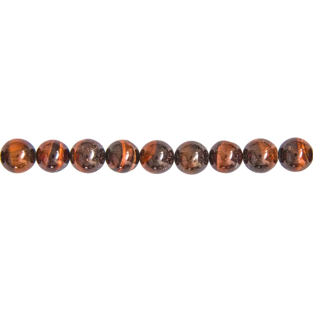 fil oeil de taureau pierres boules 10mm