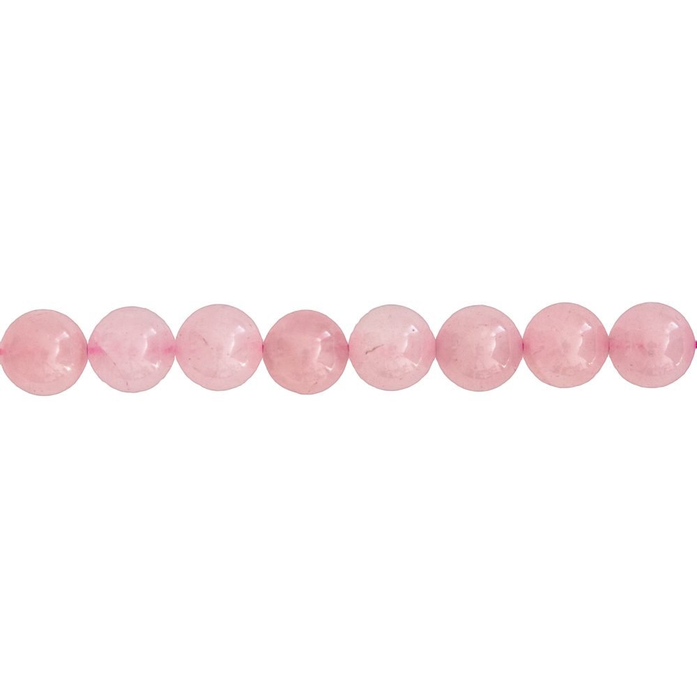 fil quartz rose pierres boules 12mm