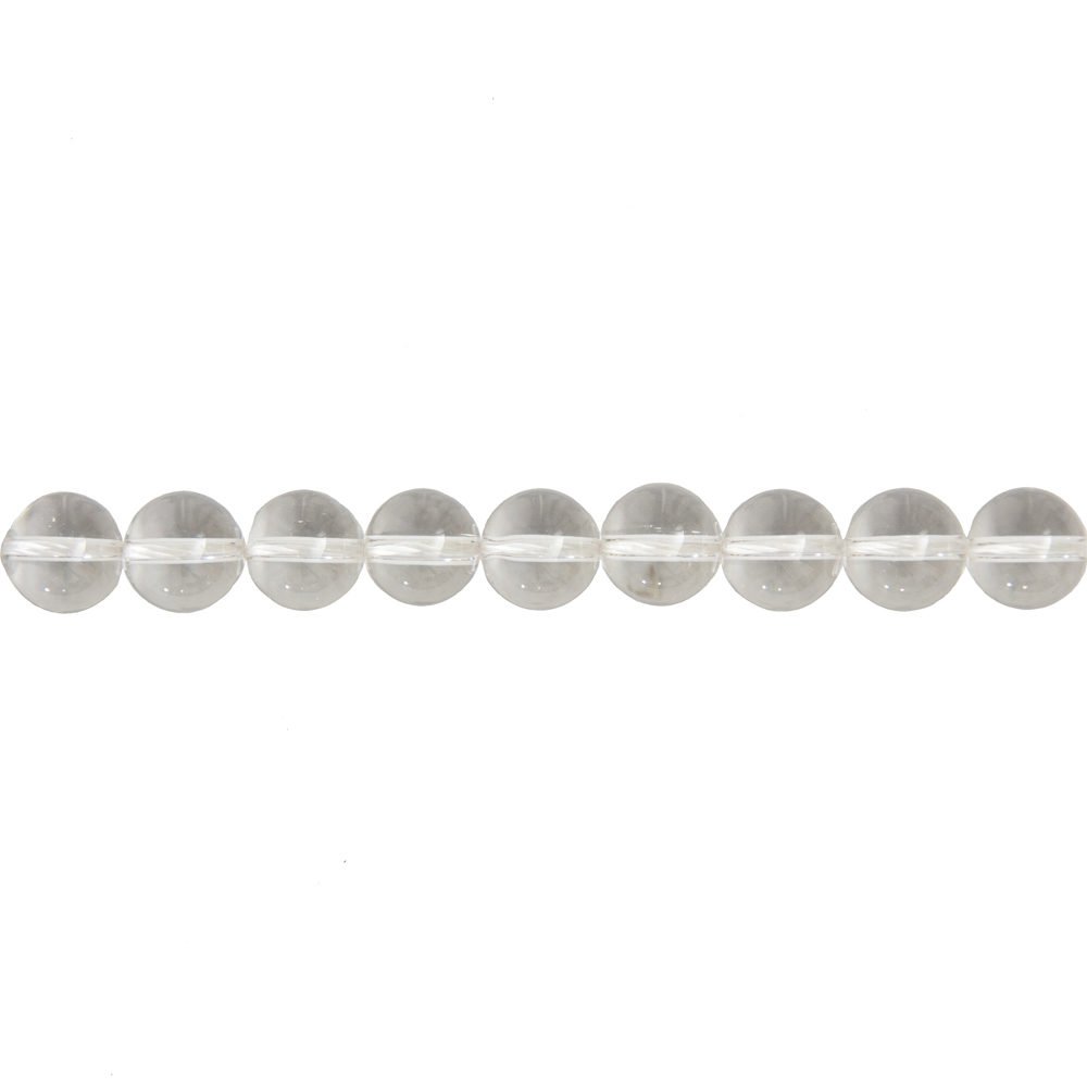 fil cristal de roche pierres boules 10mm