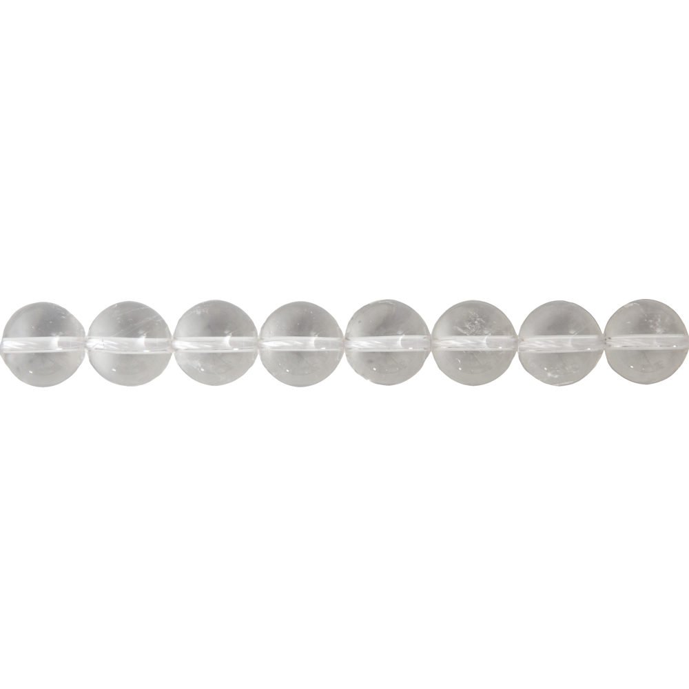 fil cristal de roche pierres boules 12mm