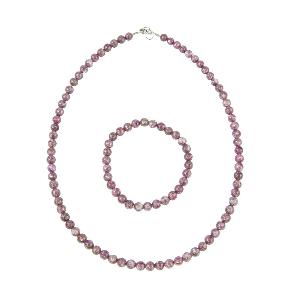 coffret tourmaline rose pierres boules 6mm