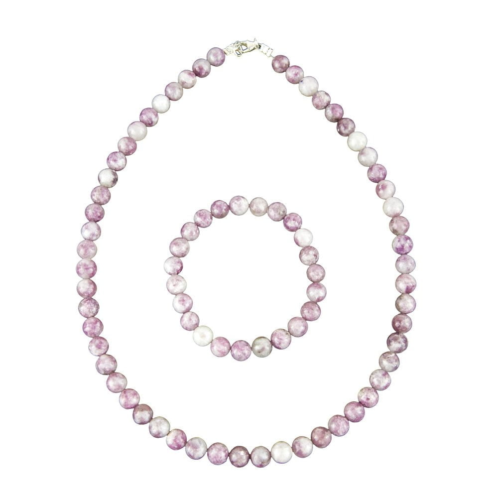 coffret tourmaline rose pierres boules 8mm