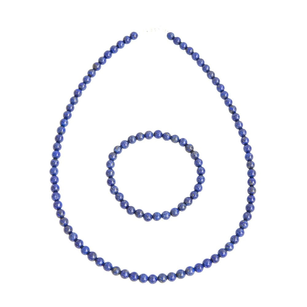 coffret lapis lazuli pierres boules 6mm