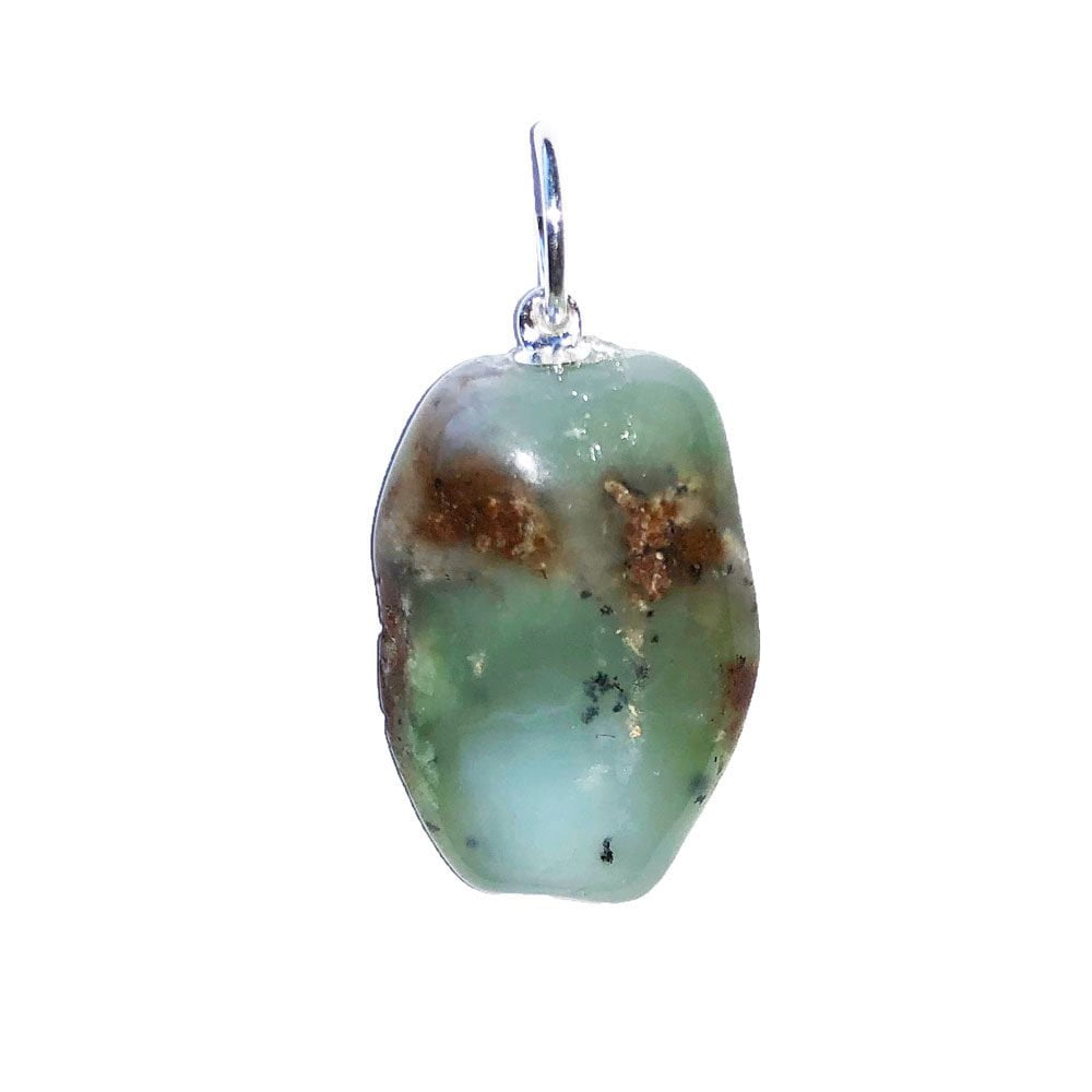 pendentif chrysoprase pierre roulée