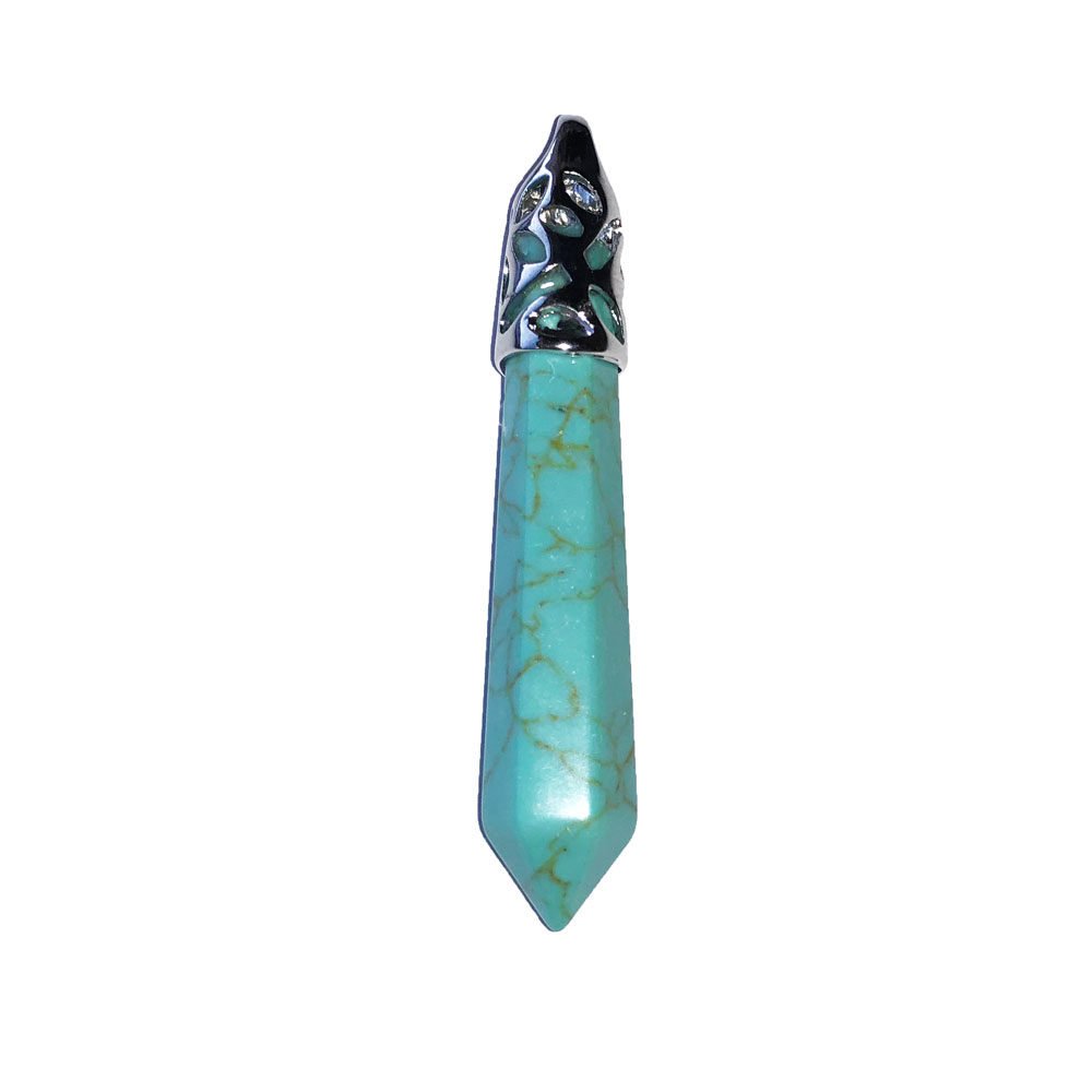 pendentif turquoise pointe longue