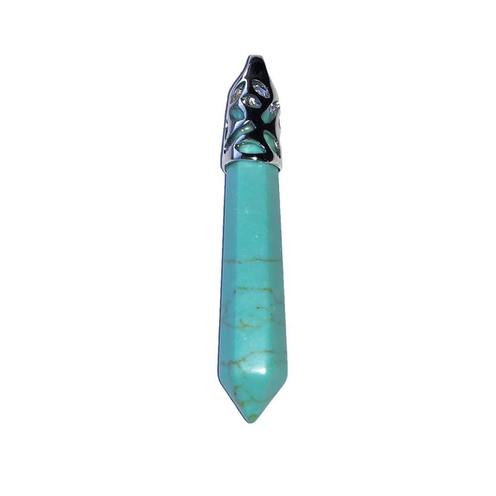 pendentif turquoise pointe longue