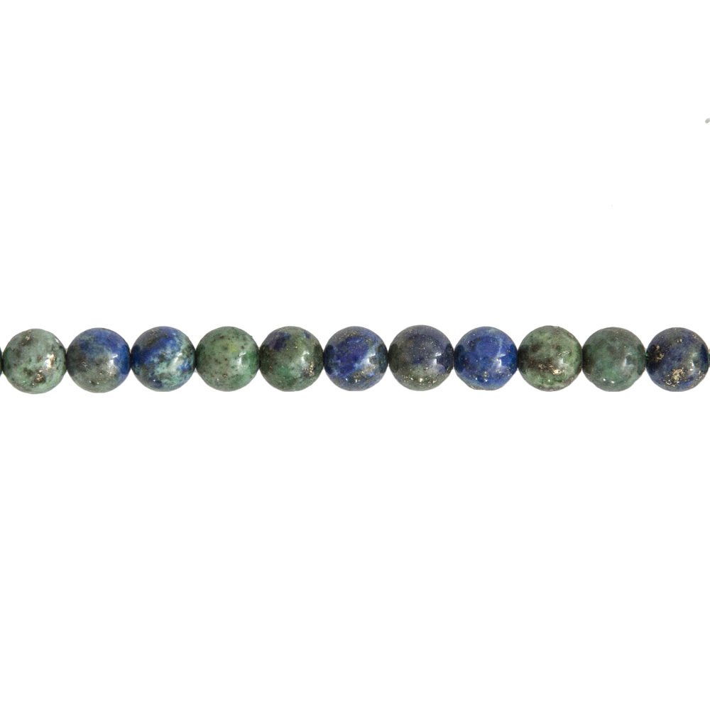 fil chrysocolle pierres boules 6mm