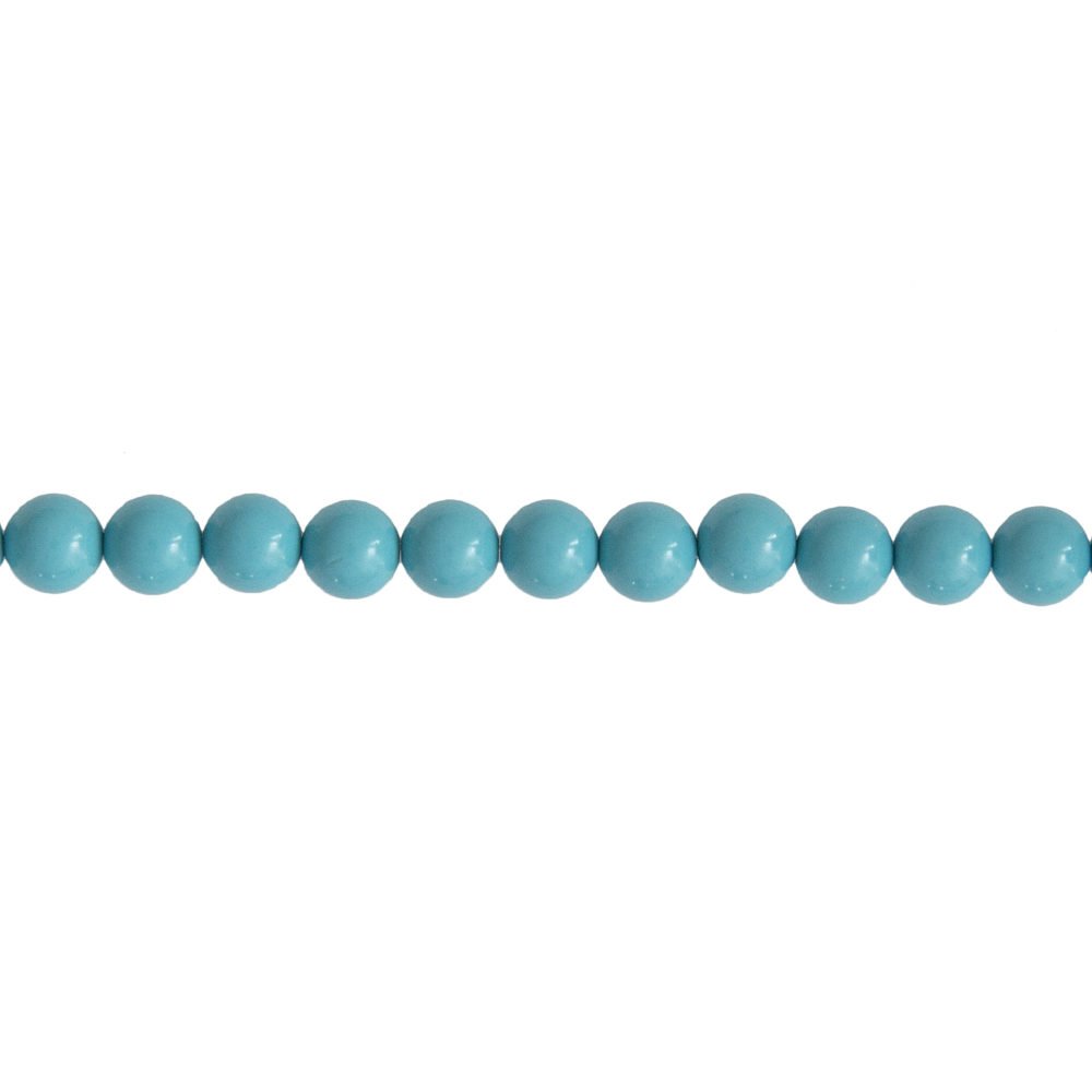 fil howlite bleue pierres boules 6mm