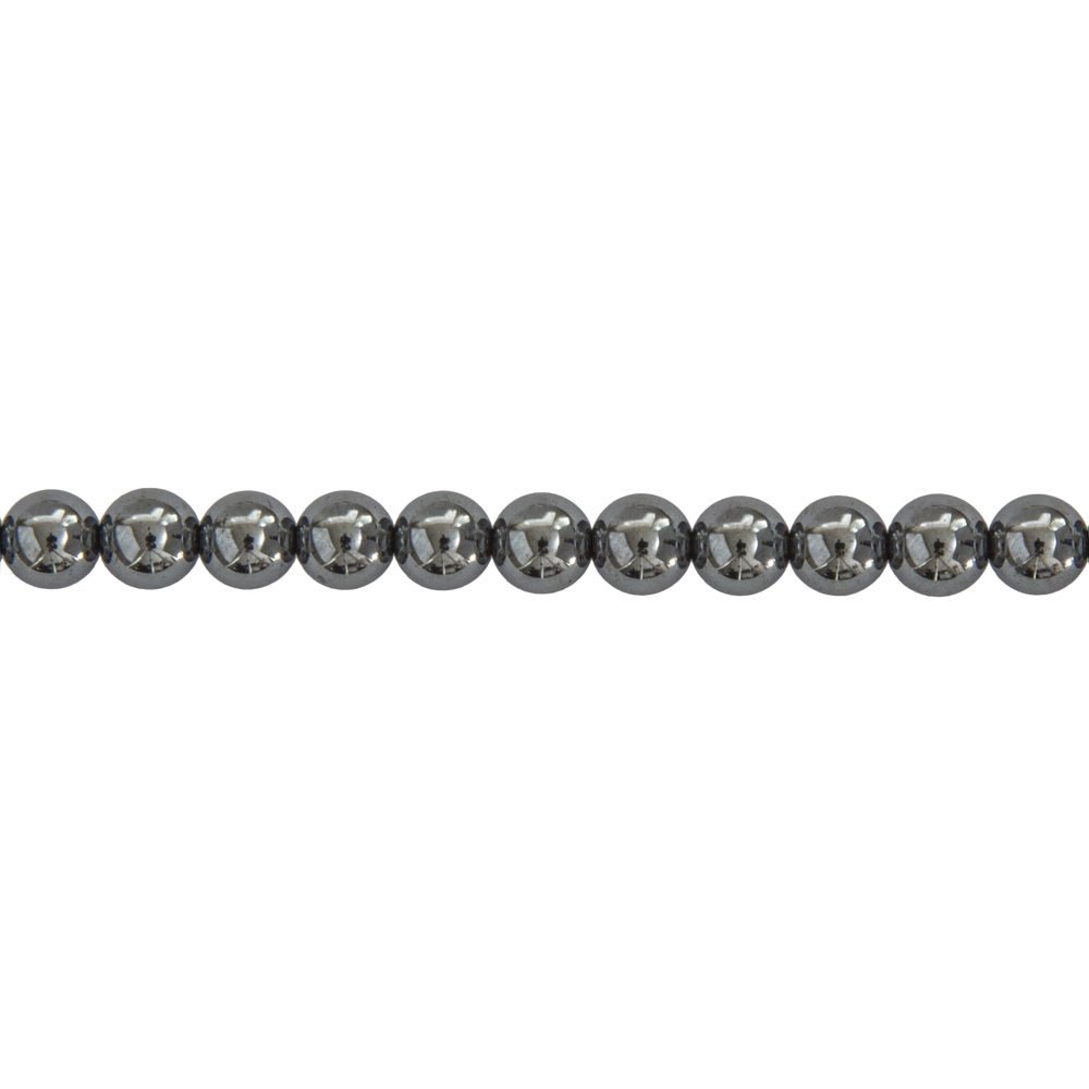 fil hématite pierres boules 6mm