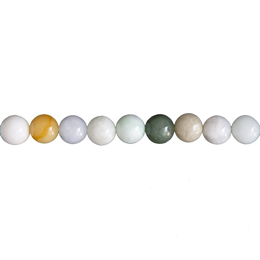 fil jade vert pierres boules 10mm