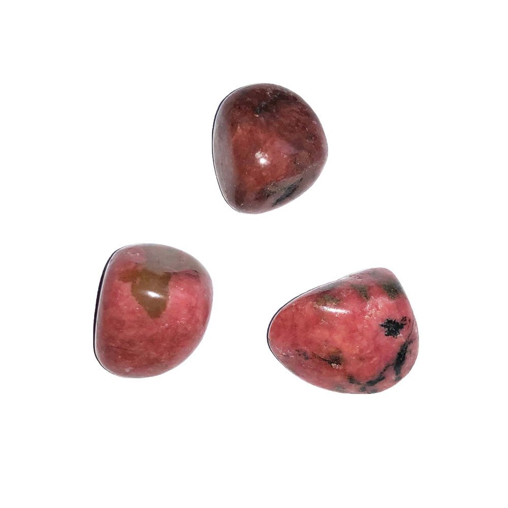 pierre roulée rhodonite