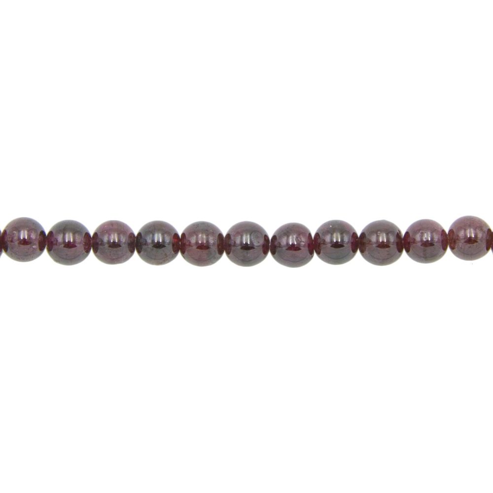 fil grenat pierres boules 6mm