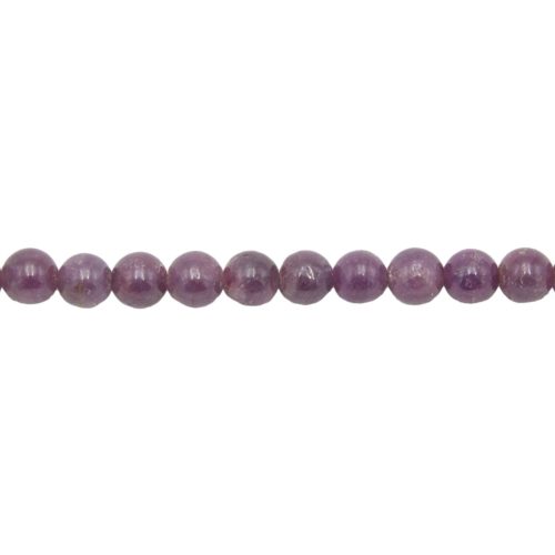 fil rubis pierres boules 8mm