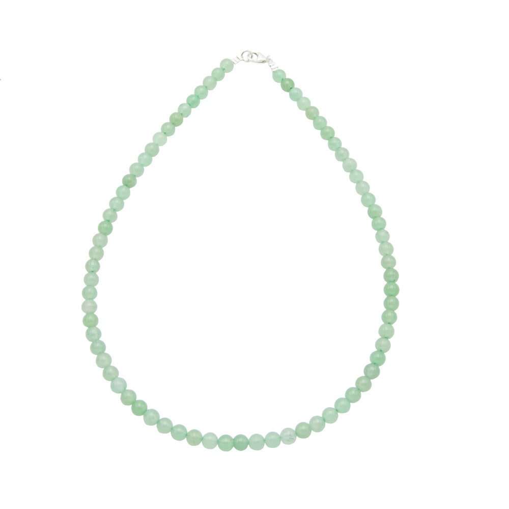 collier aventurine pierres boules 6mm