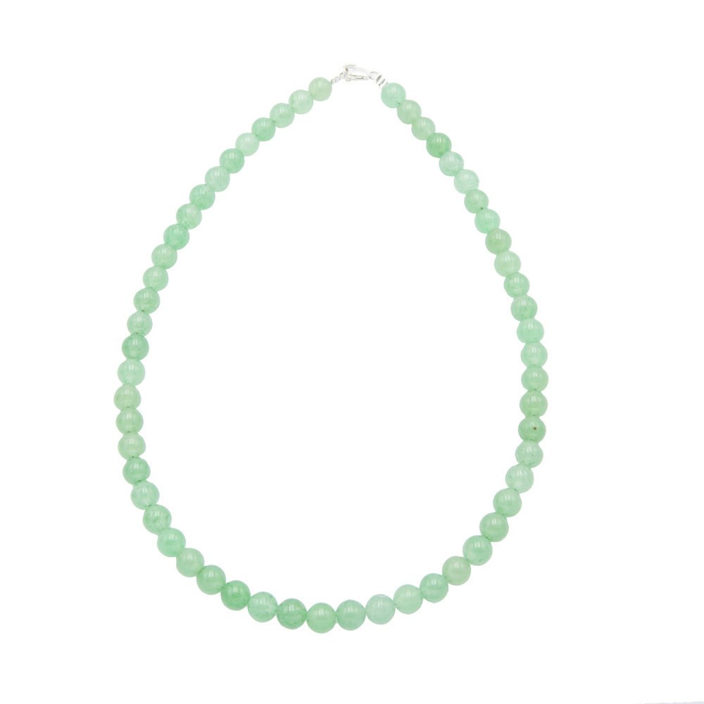 collier aventurine pierres boules 8mm