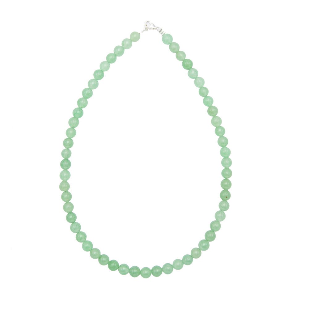 collier aventurine pierres boules 8mm