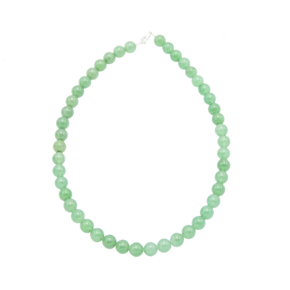 collier aventurine pierres boules 10mm