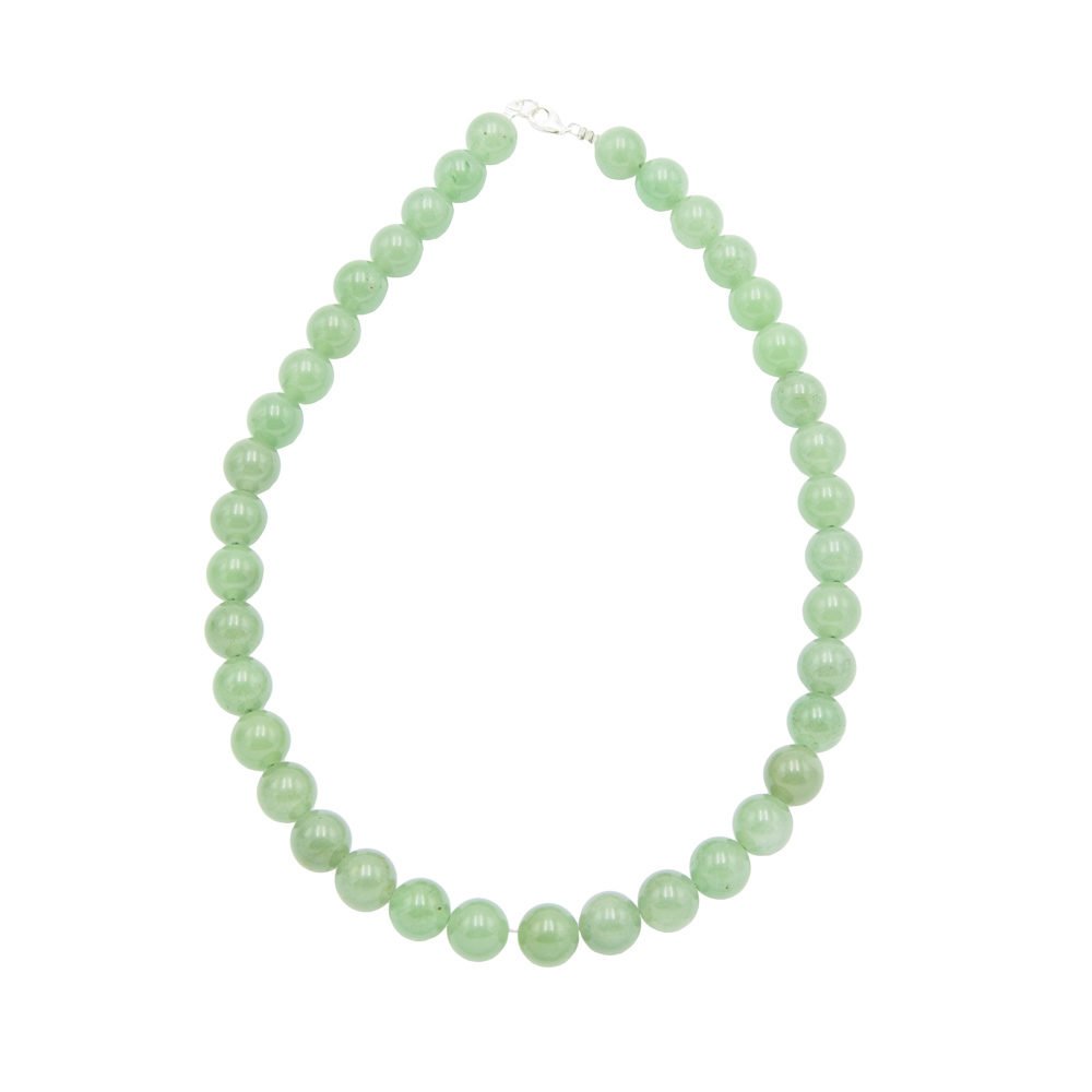 collier aventurine pierres boules 12mm