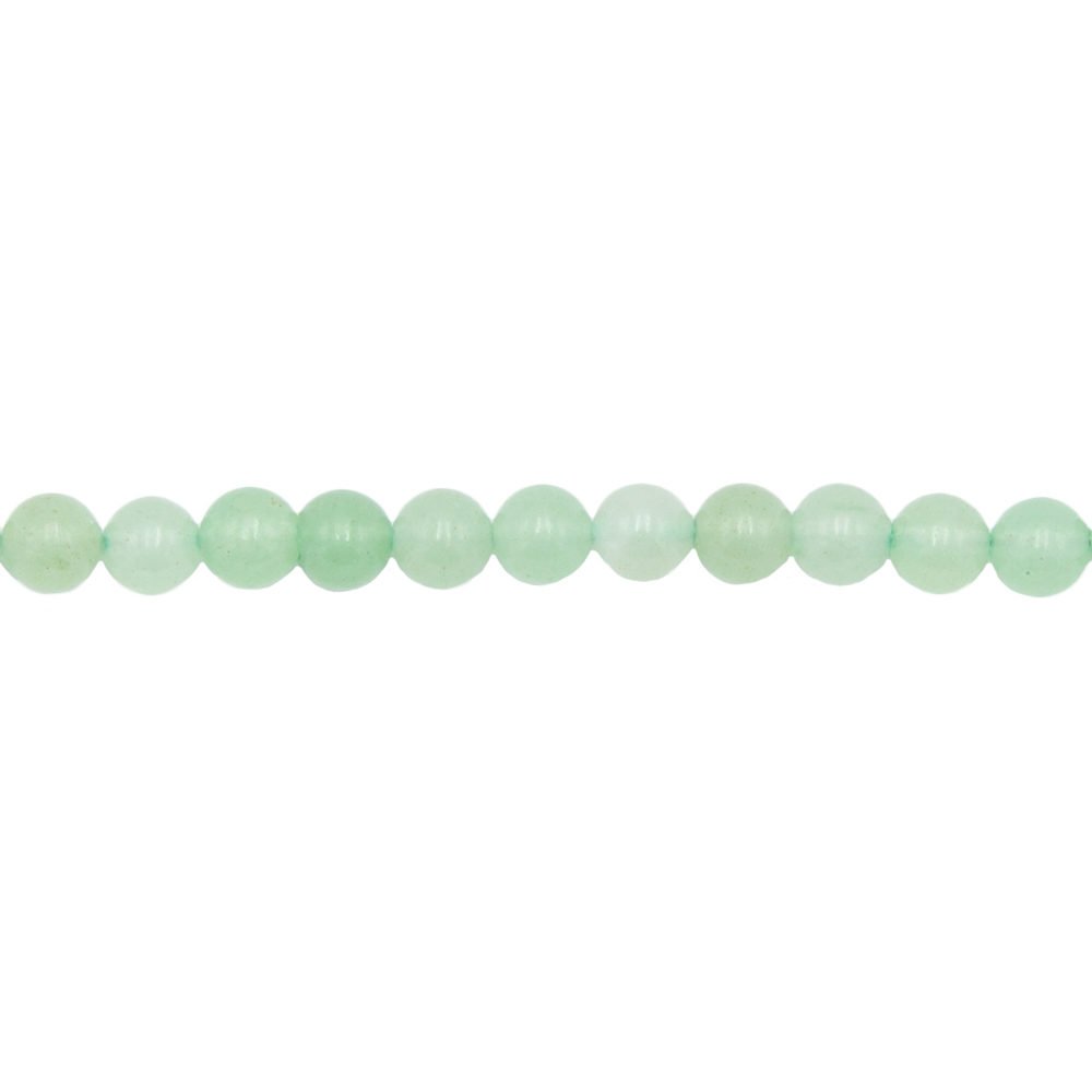 fil aventurine pierres boules 6mm