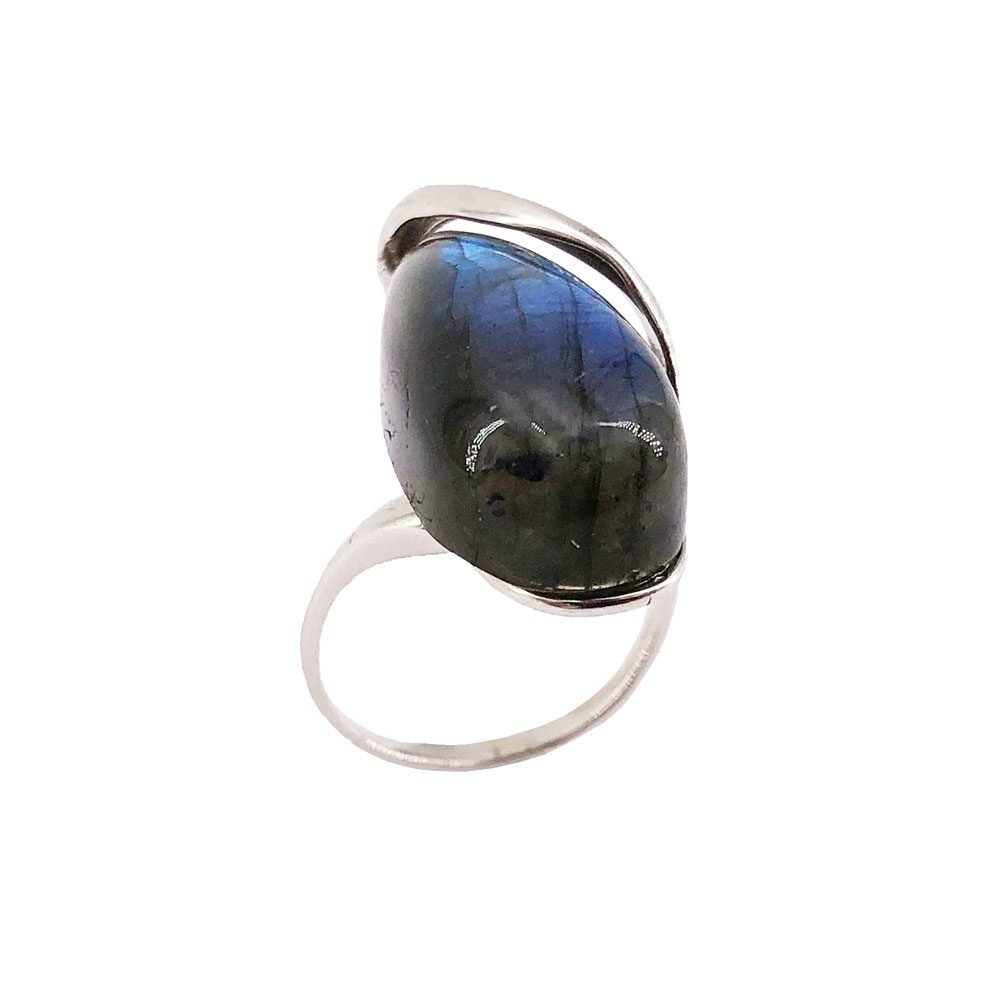 bague labradorite argent