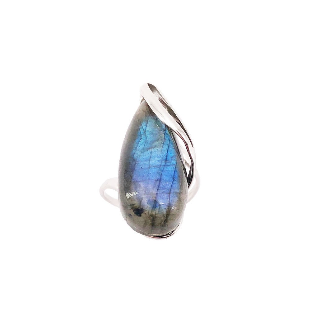 bague labradorite argent