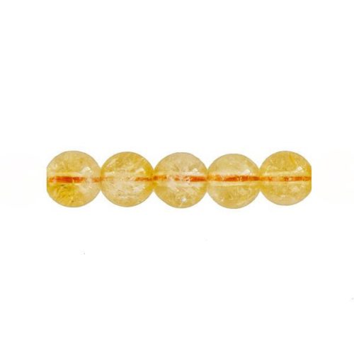 perle ronde citrine 12mm