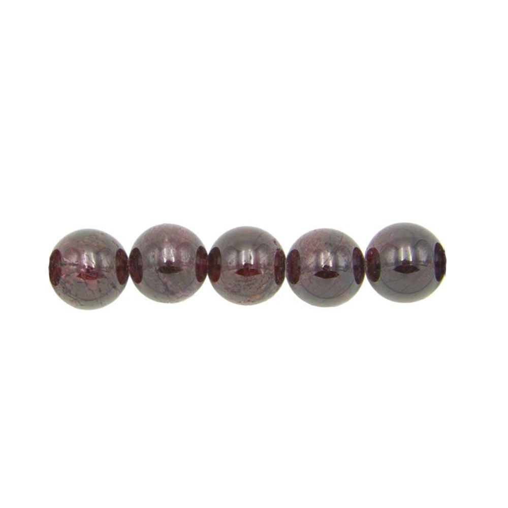 perle ronde grenat rouge 12mm