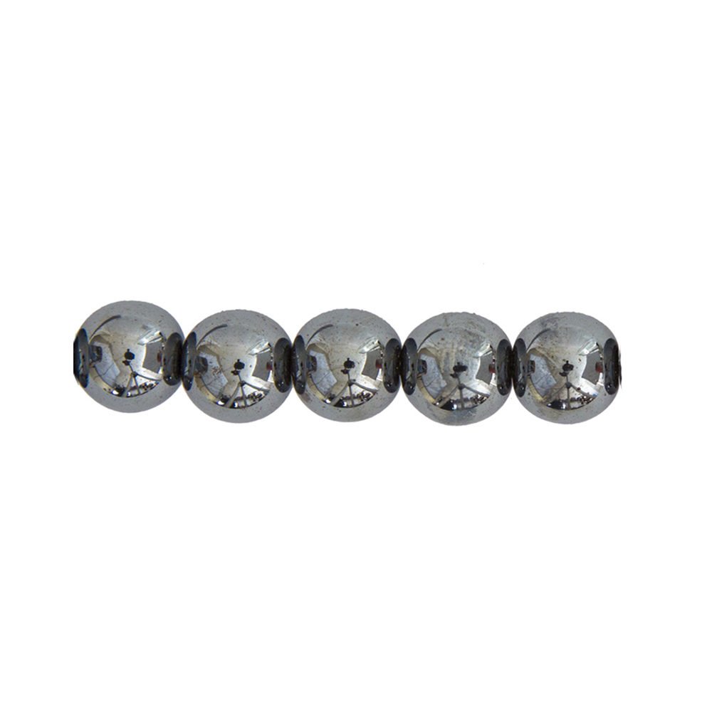 perle ronde hematite 8mm