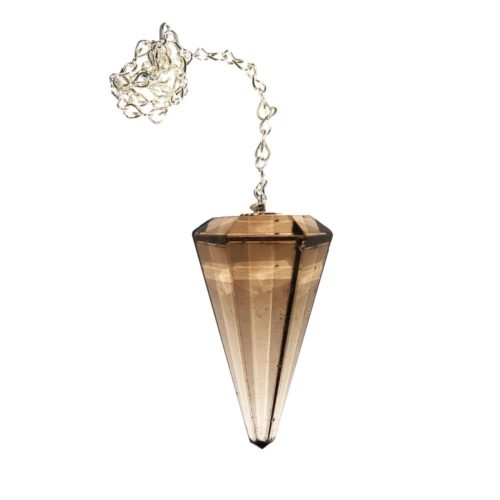 pendule quartz fumé hexagonal