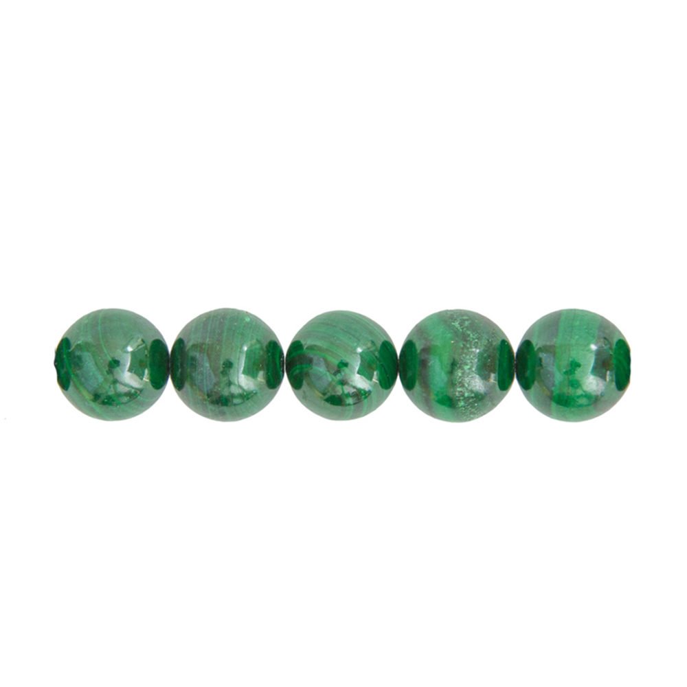 perle malachite 8mm