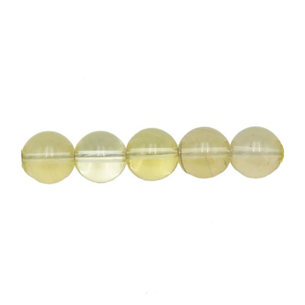 perle ronde topaze citron 10mm