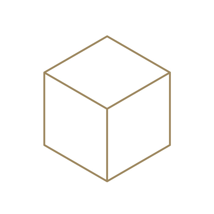 Cube ou Hexaèdre - Solides de Platon - Géométrie Sacrée - France