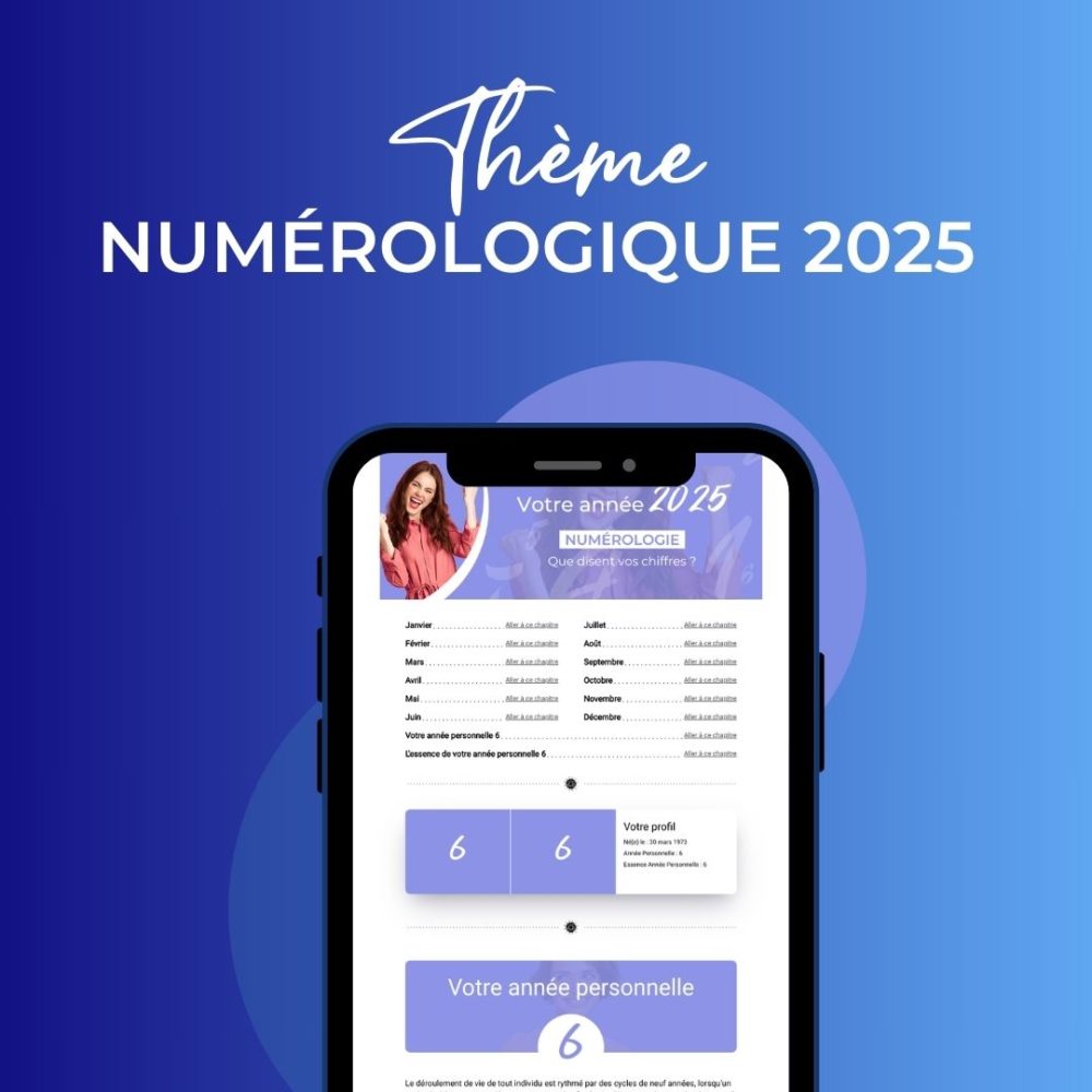 thème numérologique 2025